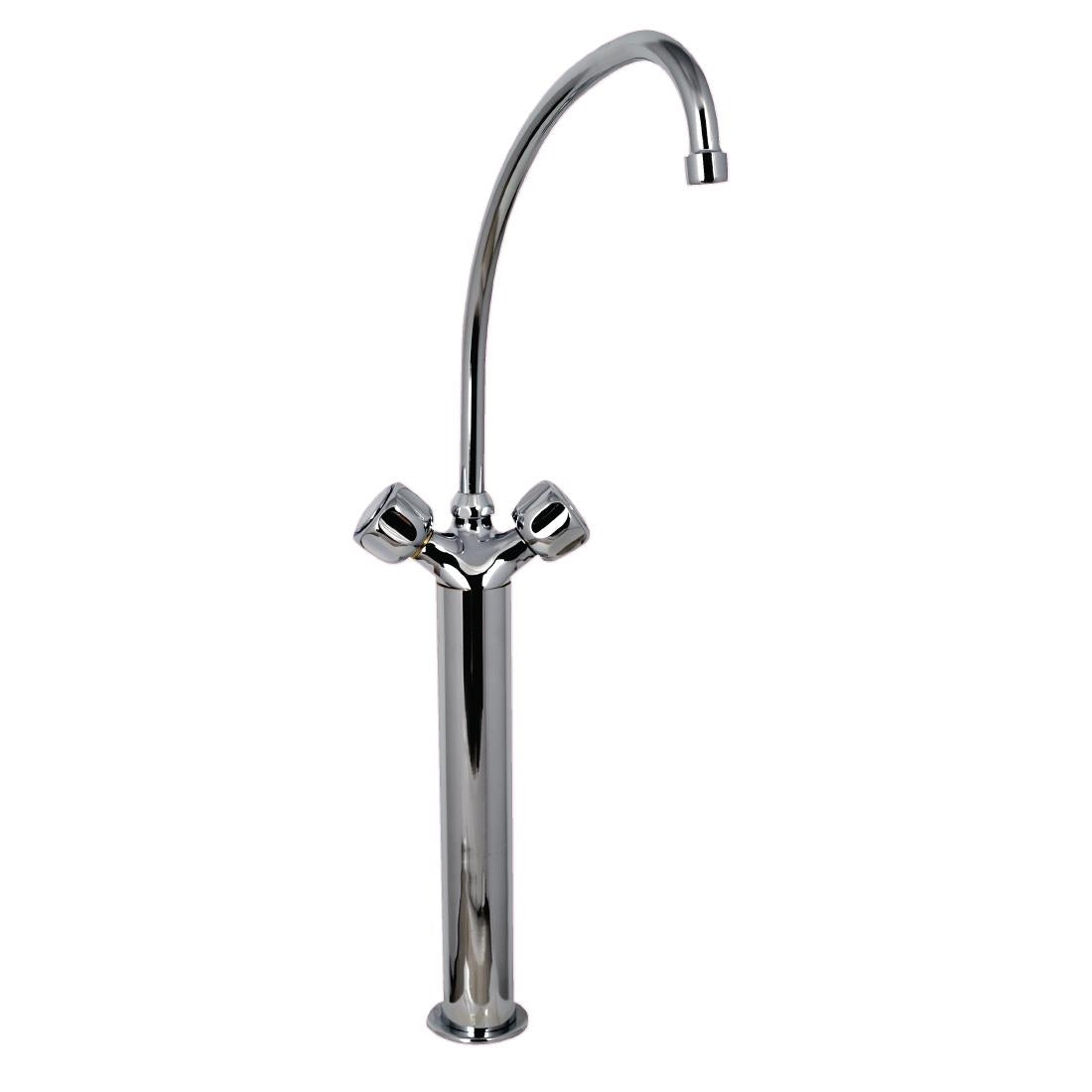 Gastro M heavy duty monobloc mengkraan met draaiknoppen, 20cm kolom en 20cm kraan