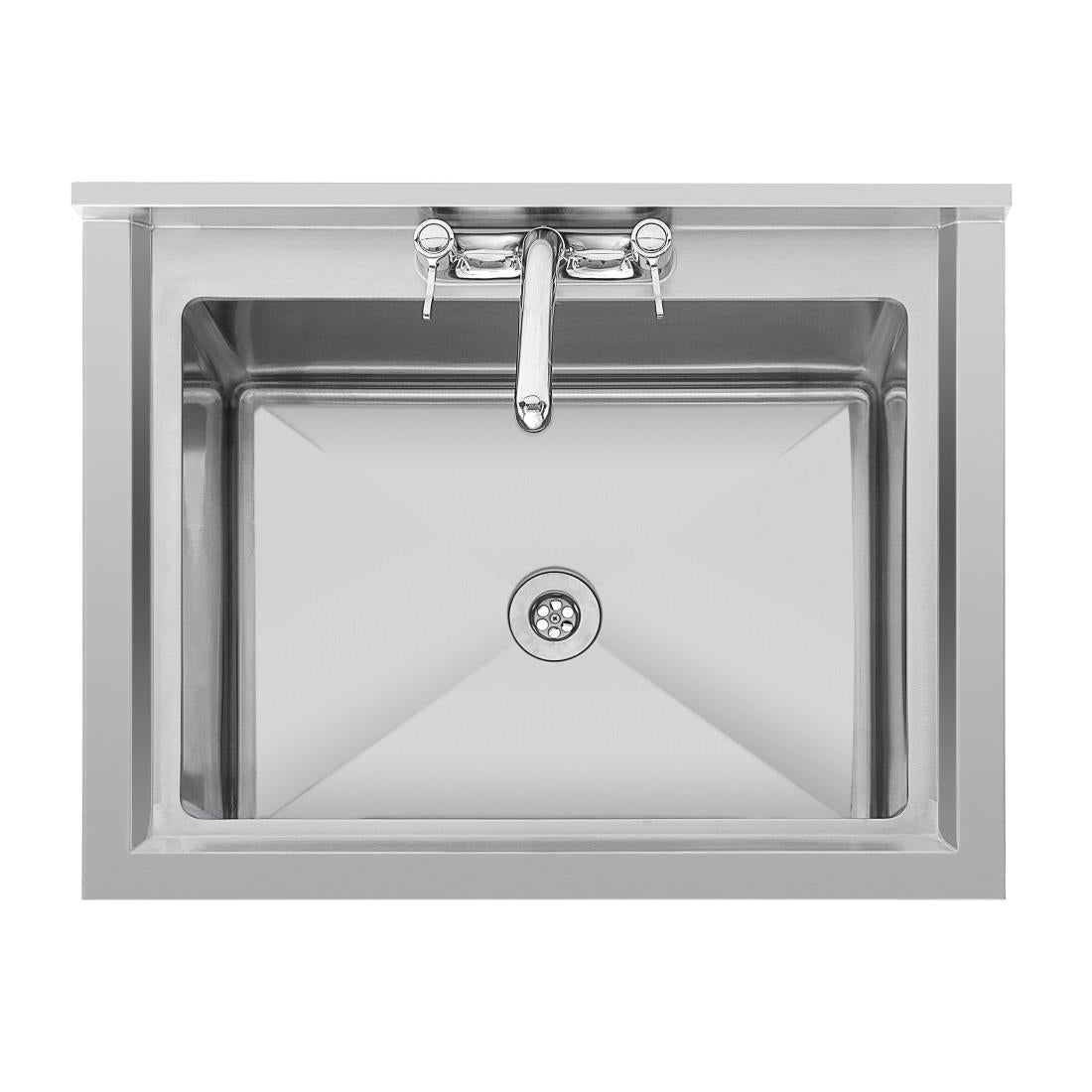 Vogue diepe RVS spoelbak 77x60cm