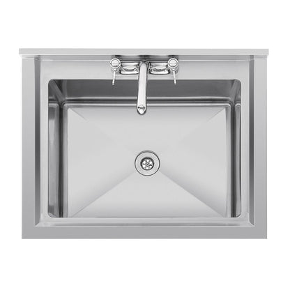 Vogue diepe RVS spoelbak 77x60cm