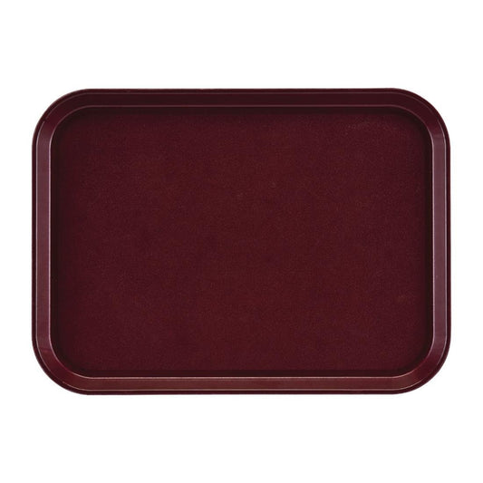 Cambro epictread glasvezel rechthoekig antislip dienblad bordeaux 415mm