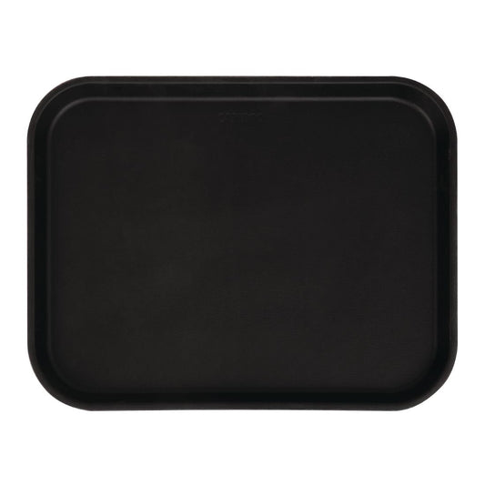 Cambro Camtread rechthoekig antislip glasvezel dienblad zwart 45,7cm