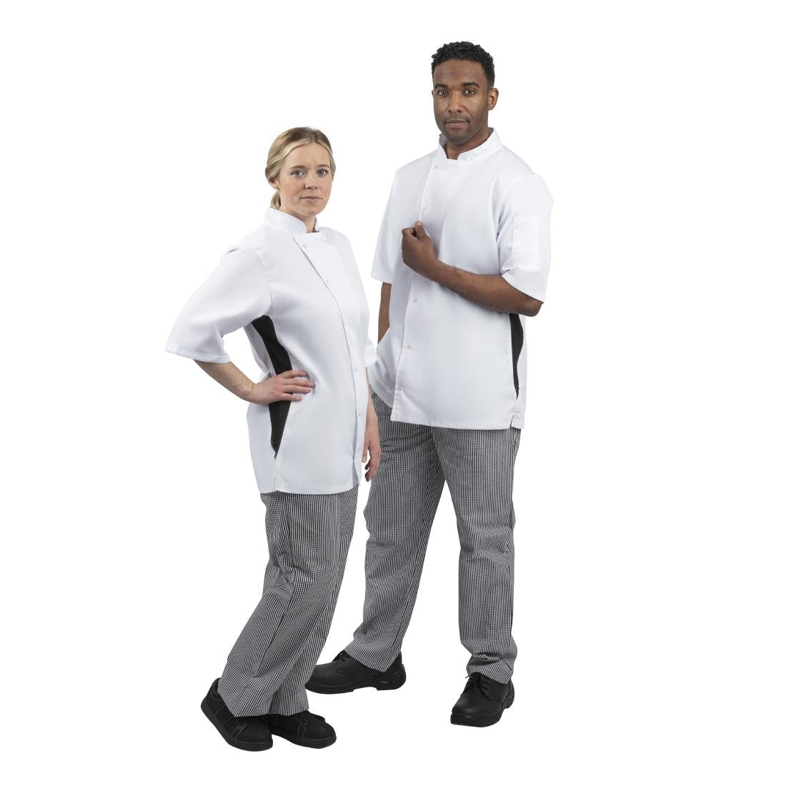 Whites Nevada koksbuis wit met zwart contrast L