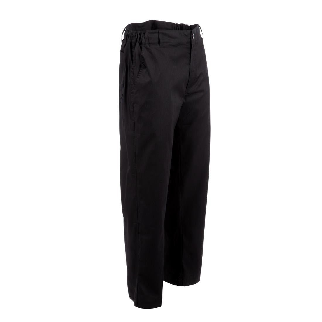 Chef Works Executive unisex koksbroek visgraat zwart L