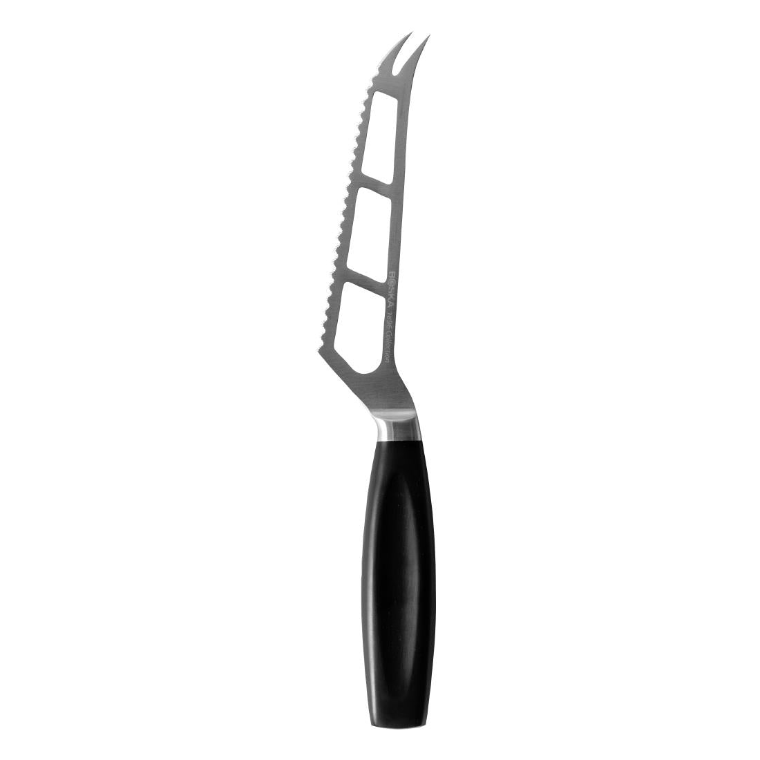 Boska universeel kaasmes zwart handvat 14cm