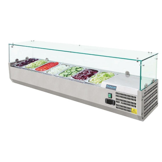 Polar g-serie toonbankkoelkast 7x 1/4gn