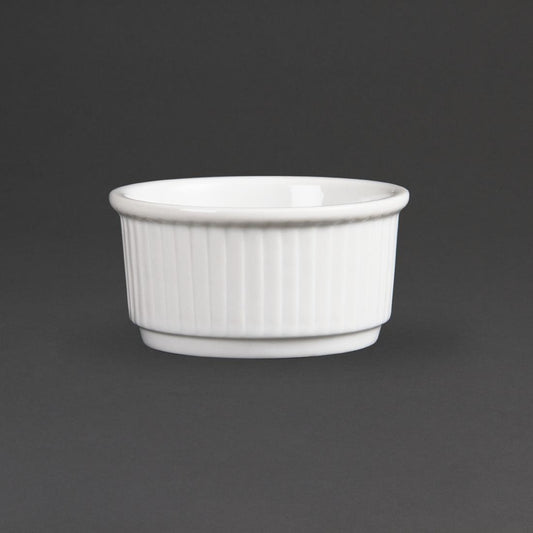 Olympia Whiteware stapelbare ramekins 8,5cm (12 stuks)