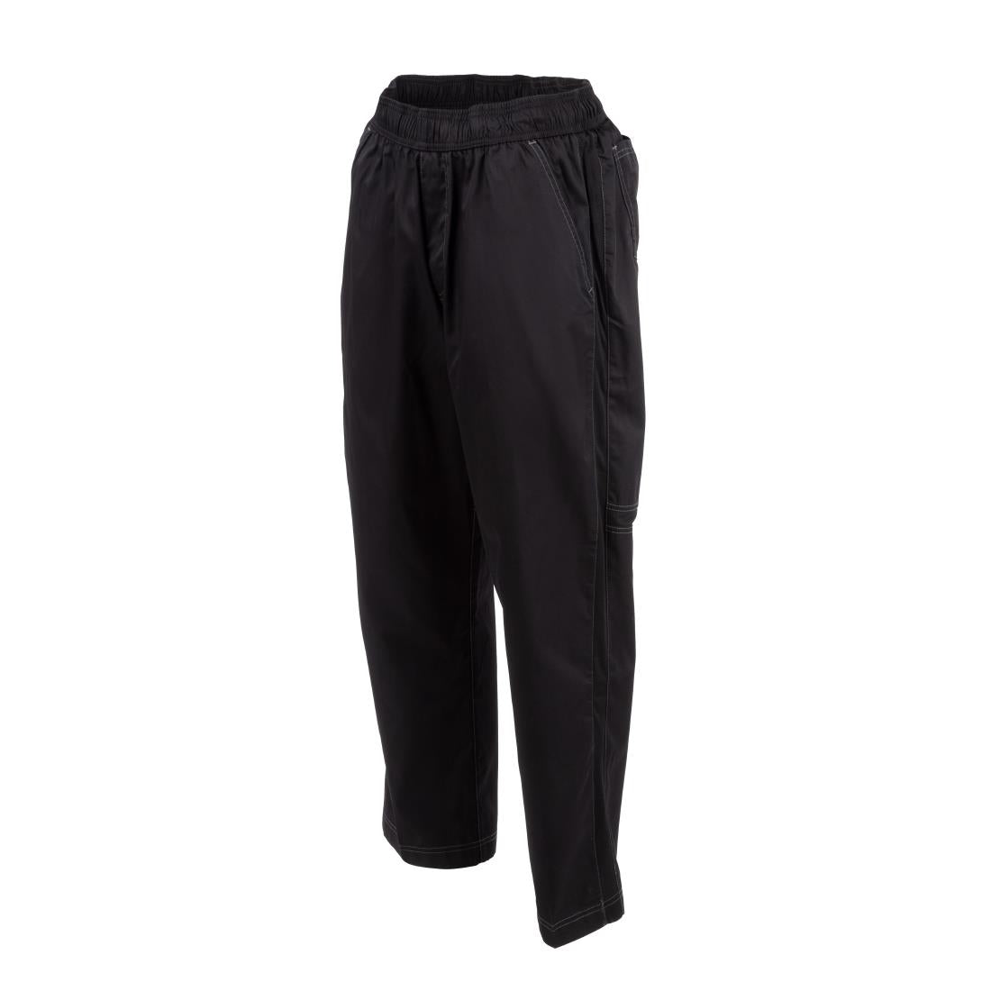 Chef Works Cool Vent uniseks baggy koksbroek zwart L
