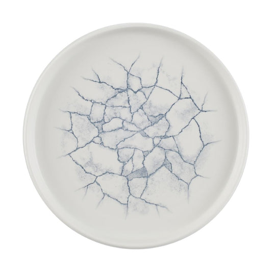 Churchill Studio Prints Kintsugi Pearl Grey Bord Met Opstaande Rand 22cm (pak van 6)