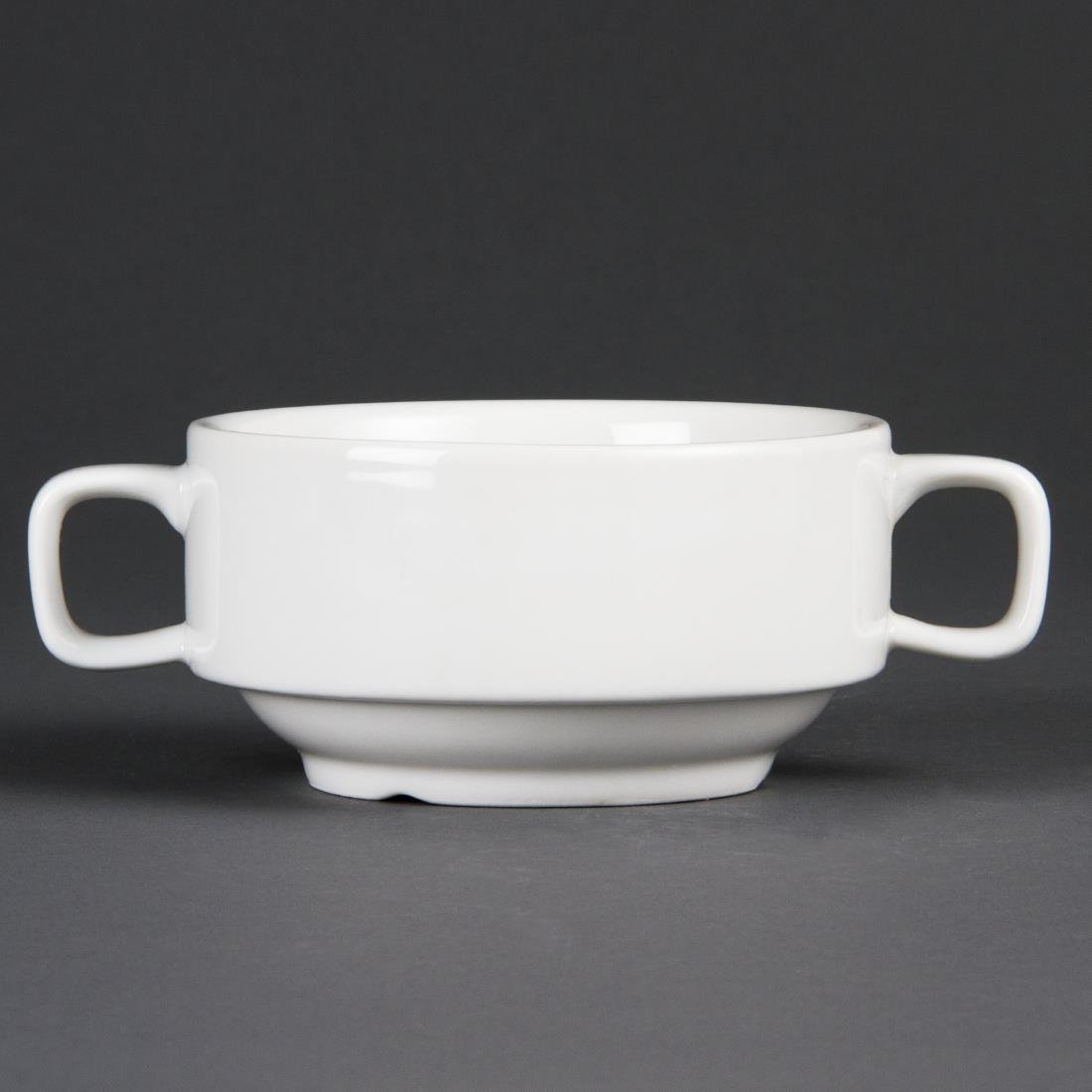 Olympia Whiteware stapelbare soepkop 40cl (6 stuks)