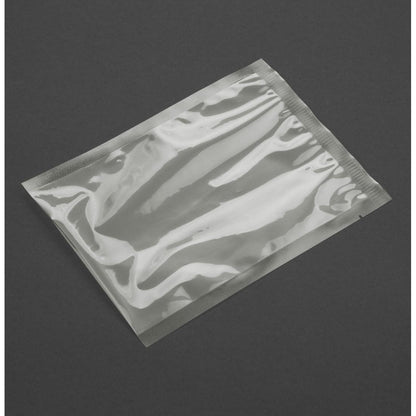 Vogue Composteerbare Geëmbosseerde Vacuümverpakkingszakken 250x350mm (Pak Van 50)