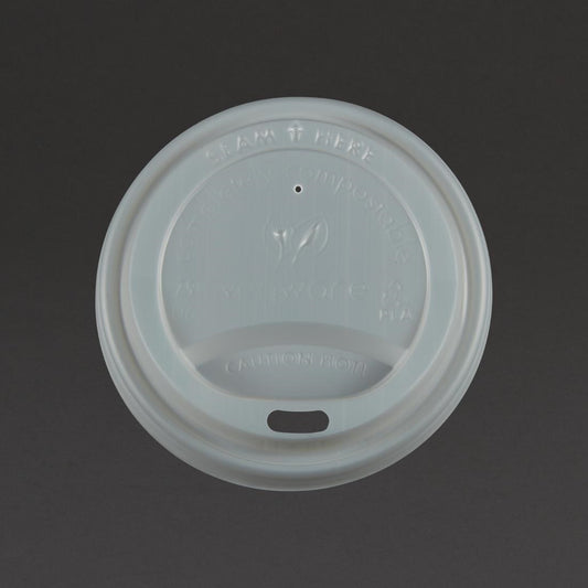 Vegware 79-serie deksels voor dubbelwandige bekers 230ml (500 stuks)