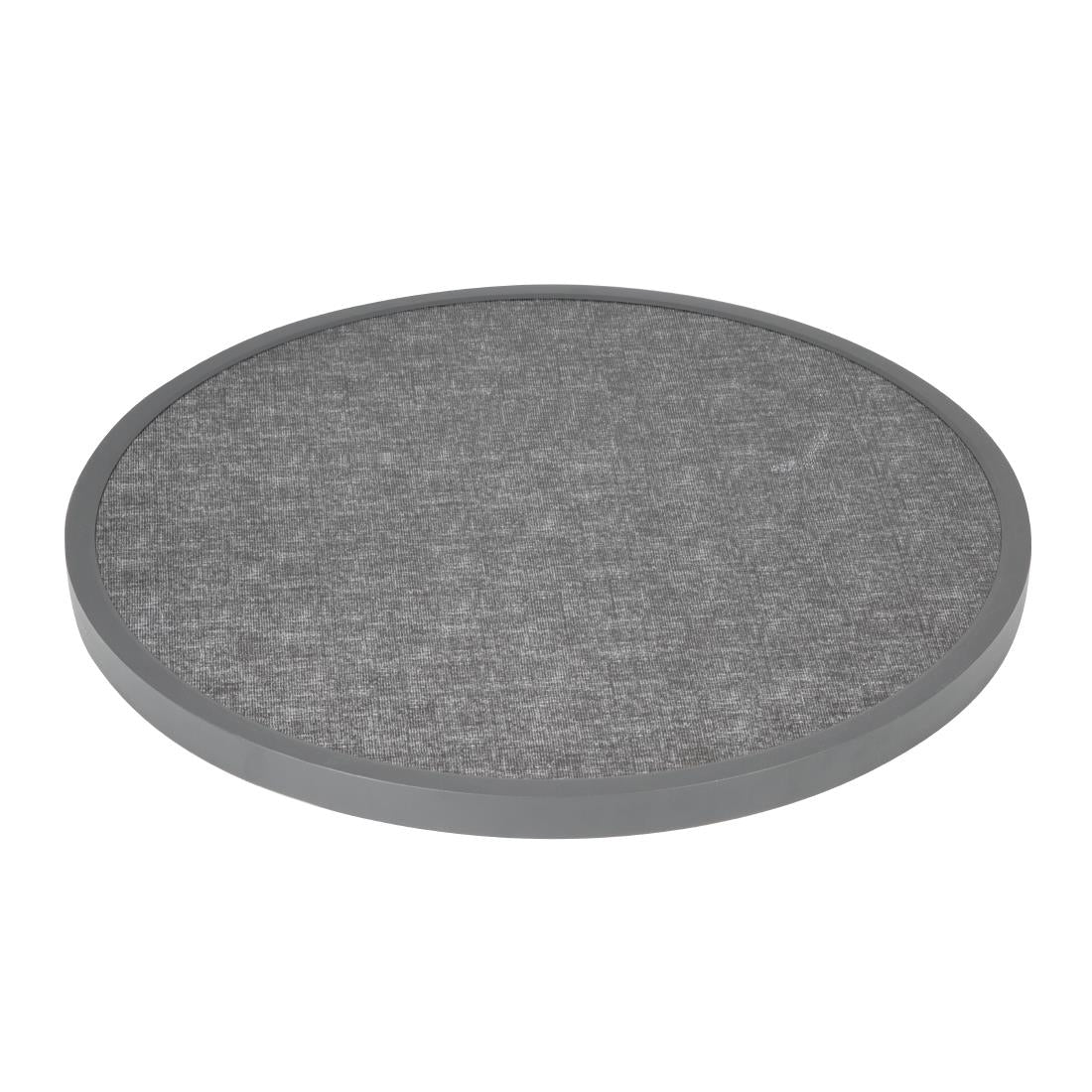 Bolero Rond Tafelblad Van Glasvezel, Geborsteld Zwart 580mm