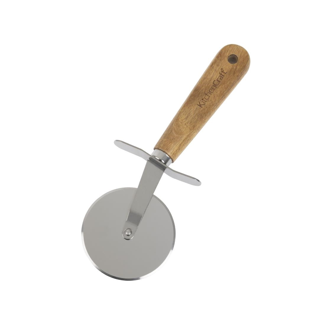 Kitchen Craft Italiaans pizzawiel met houthandvat 65mm