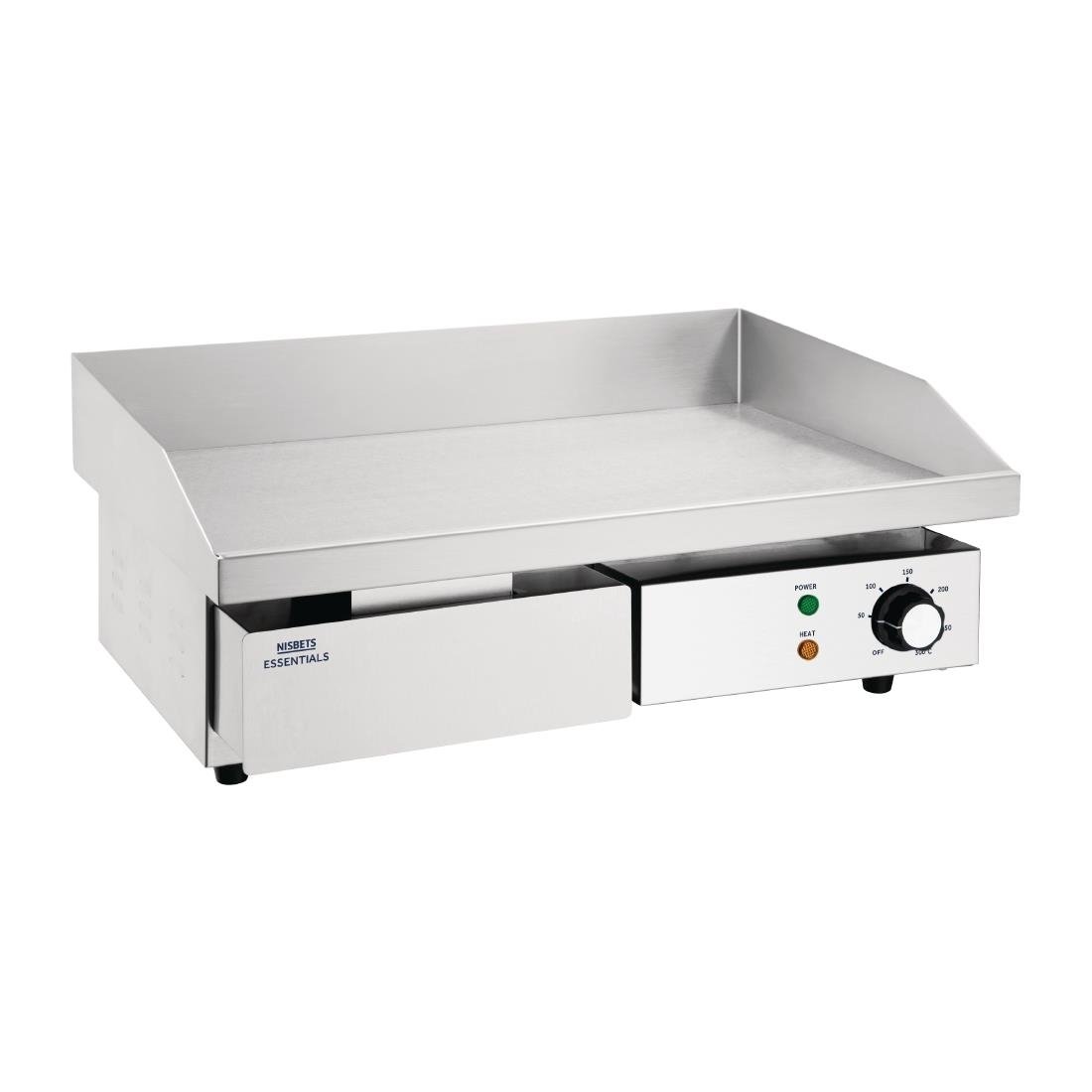 Nisbets Essentials tafelmodel elektrische bakplaat 48 x 31cm 3000W