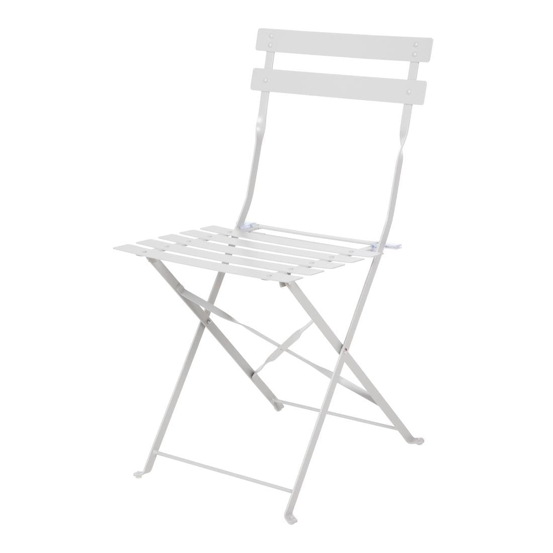 Bolero opklapbare terrasstoelen grijs (2 stuks)
