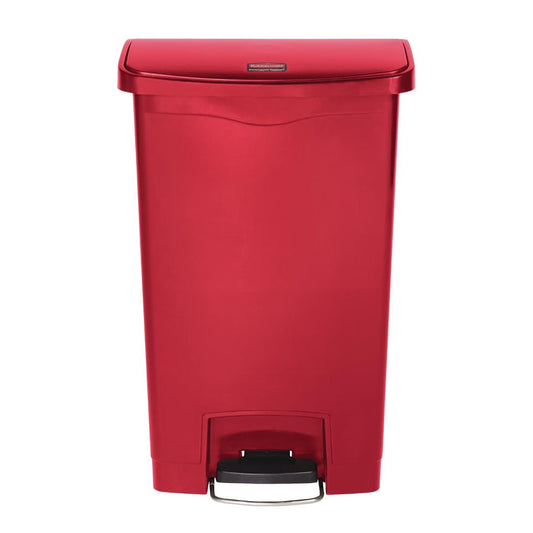 Rubbermaid Slim Jim Front Step pedaalemmer 50L rood