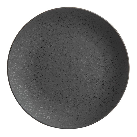 Olympia Fusion ronde borden 20,3cm zwart (6 stuks)
