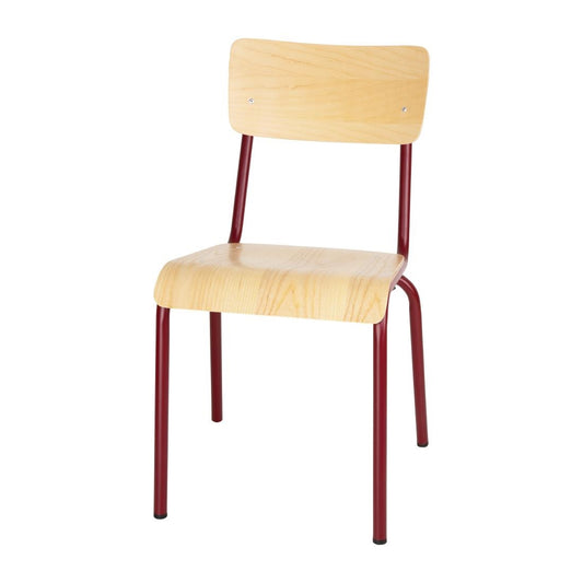 Bolero Cantina Bijzetstoelen Met Zitkussen En Rugleuning (4 Stuks)