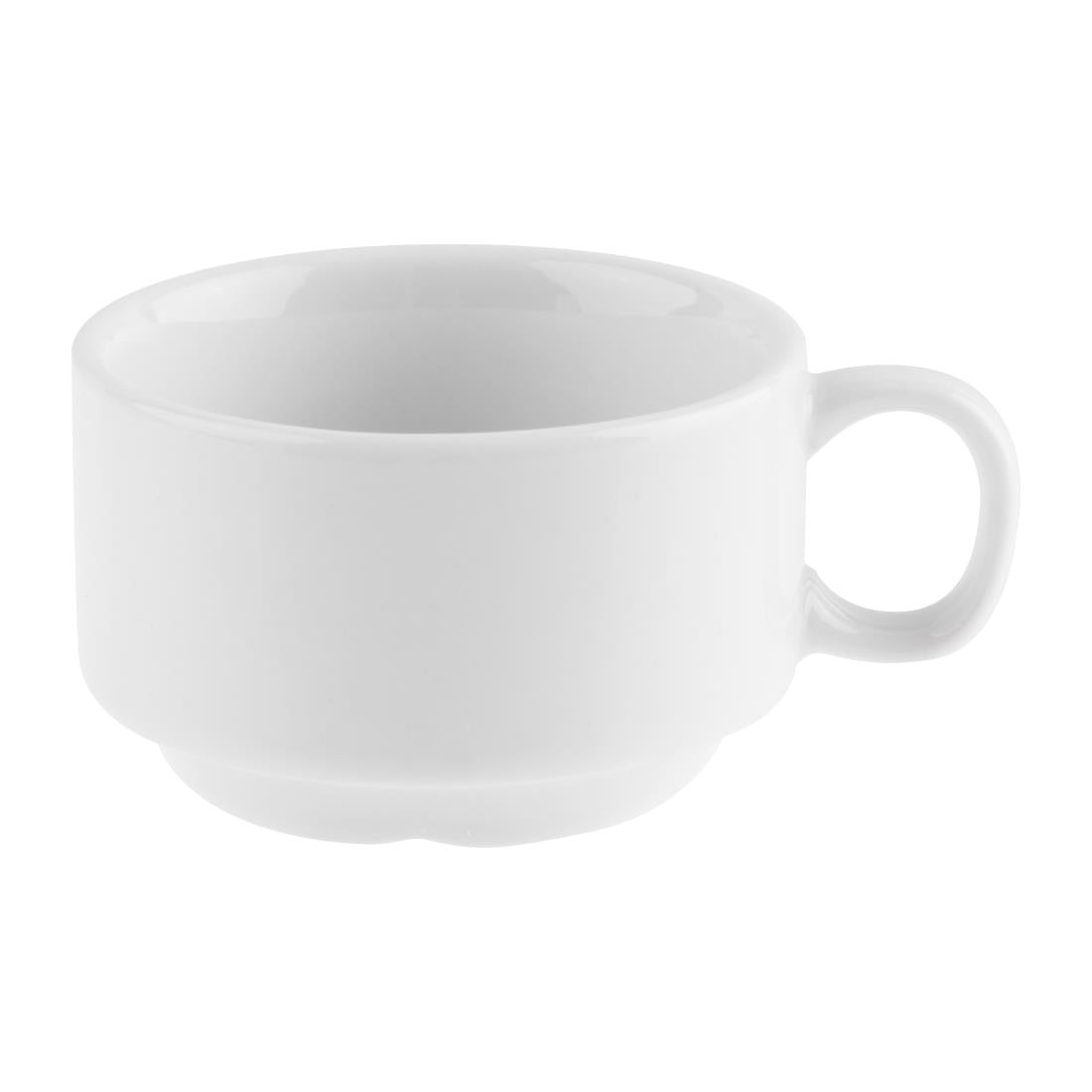 Olympia Whiteware stapelbare espressokopjes 8,5cl (12 stuks)