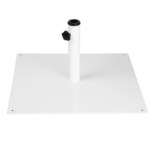 Bolero Platte Metalen Parasolvoet Wit - 18Kg