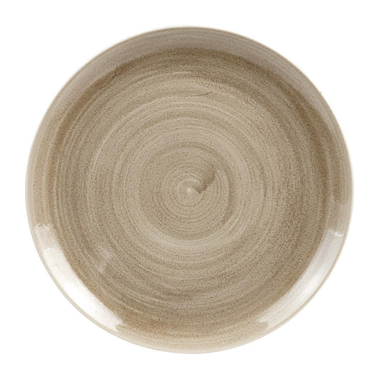 Churchill Stonecast Patina Antique Taupe Coupe Evolve Coupe Bord 32.4cm (pak van 10)