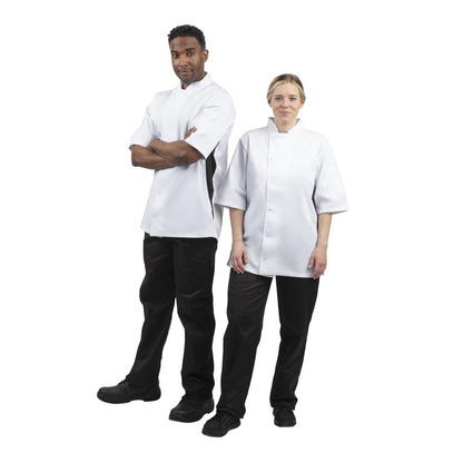 Whites Nevada koksbuis wit met zwart contrast L