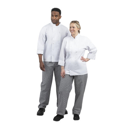 Whites Vegas unisex koksbroek zwart-wit geruit L