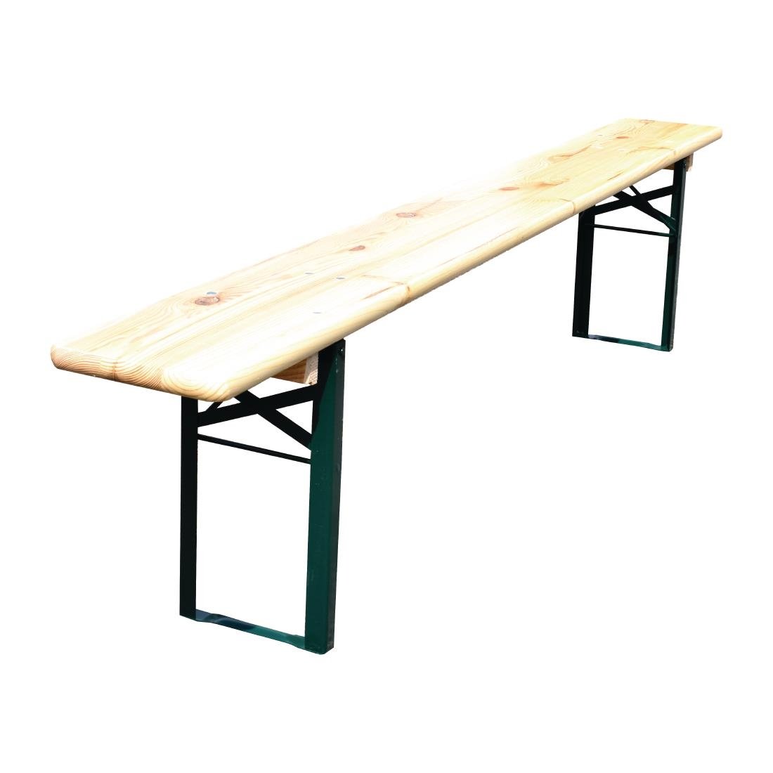 Opklapbare biertafel met banken 220(L)cm