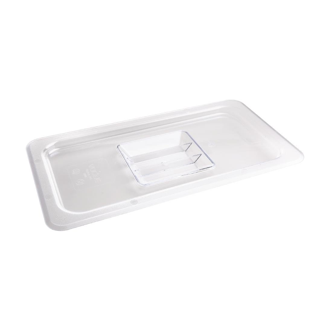 Vogue polycarbonaat 1/3 gastronorm deksel transparant