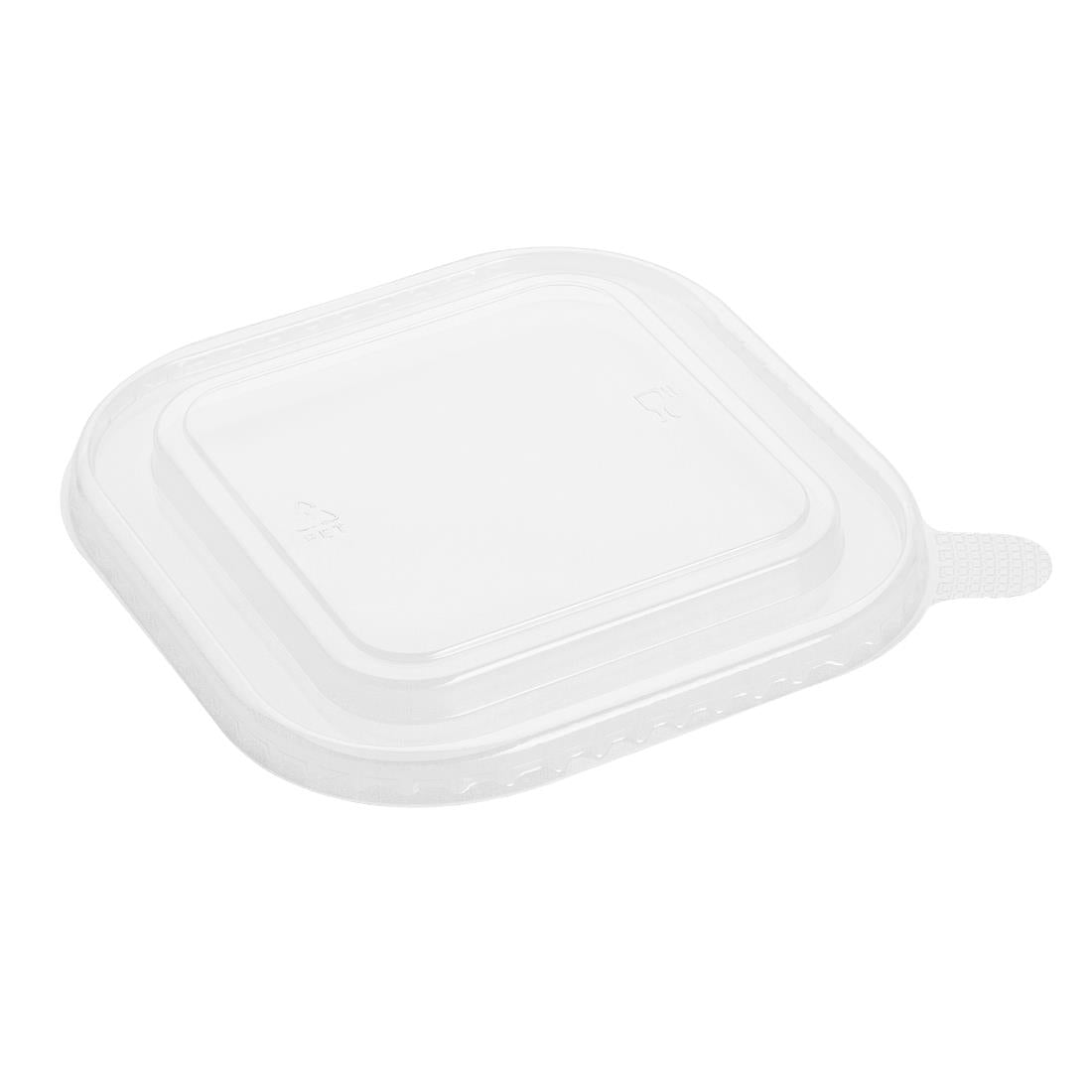 Fiesta Recycleerbare Pet Deksel Voor Vierkante Containerbodems (Pakket Van 300)