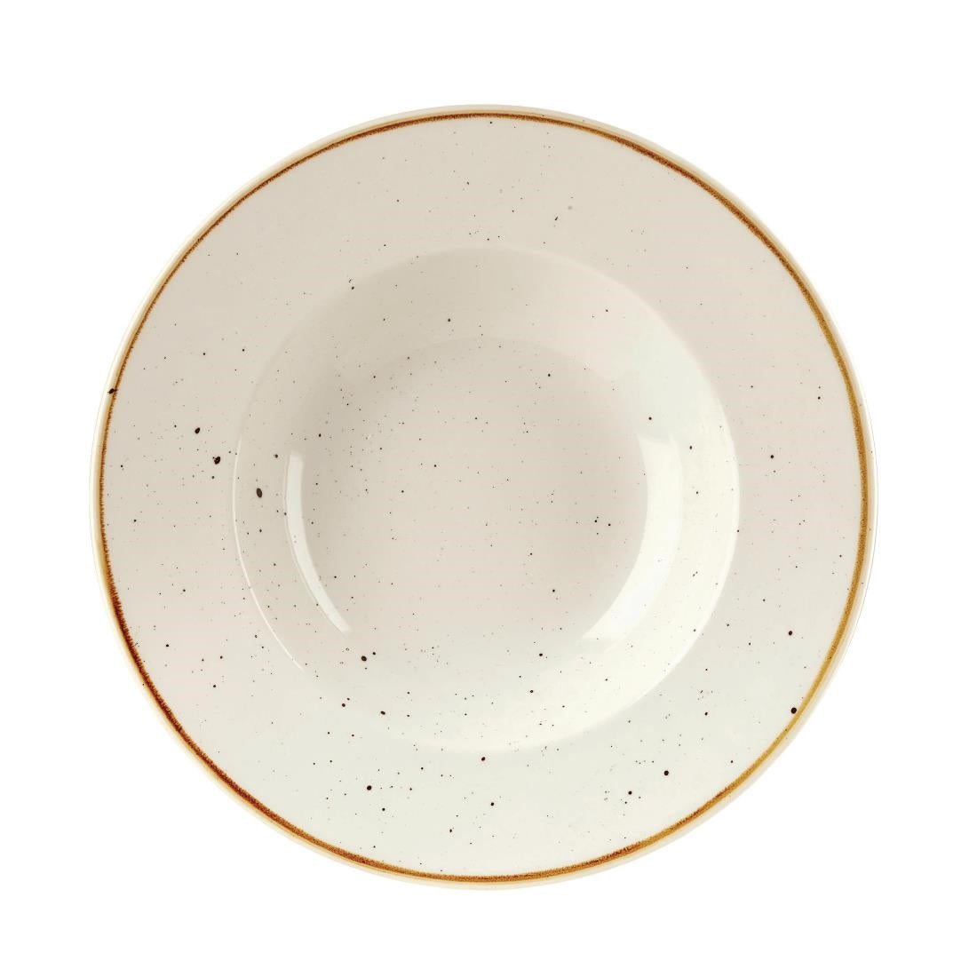 Churchill Stonecast Barley White Kom Met Brede Rand Medium 23.88cm (pak van 12)