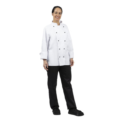 Whites Chicago unisex koksbuis lange mouw wit L