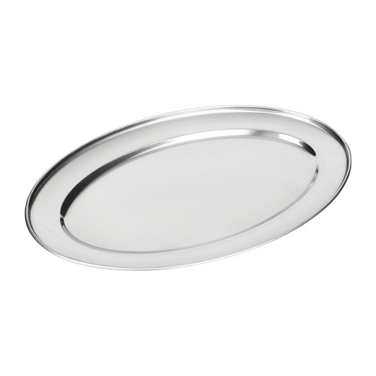 Olympia ovale RVS serveerschaal 30cm