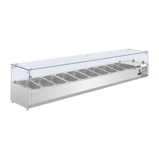Polar G-serie opzetkoelvitrine 10x GN 1/4
