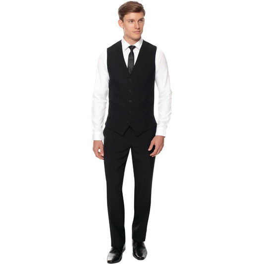 Herenpantalon zwart standaard lengte 28"