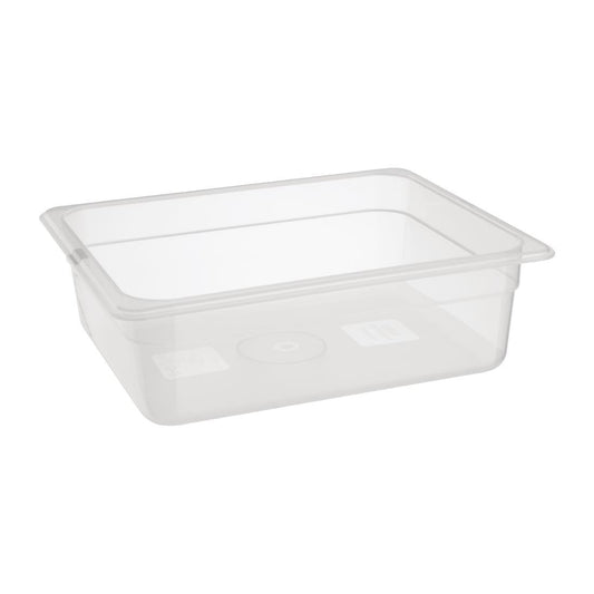 Nisbets Essentials polypropyleen 1/2 gastronorm bak zonder deksel 10cm