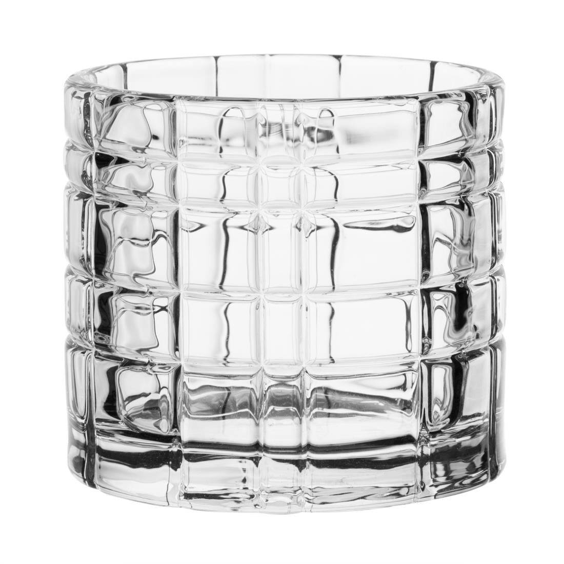 Olympia Geo glazen theelichthouders 64x57mm (6 stuks)
