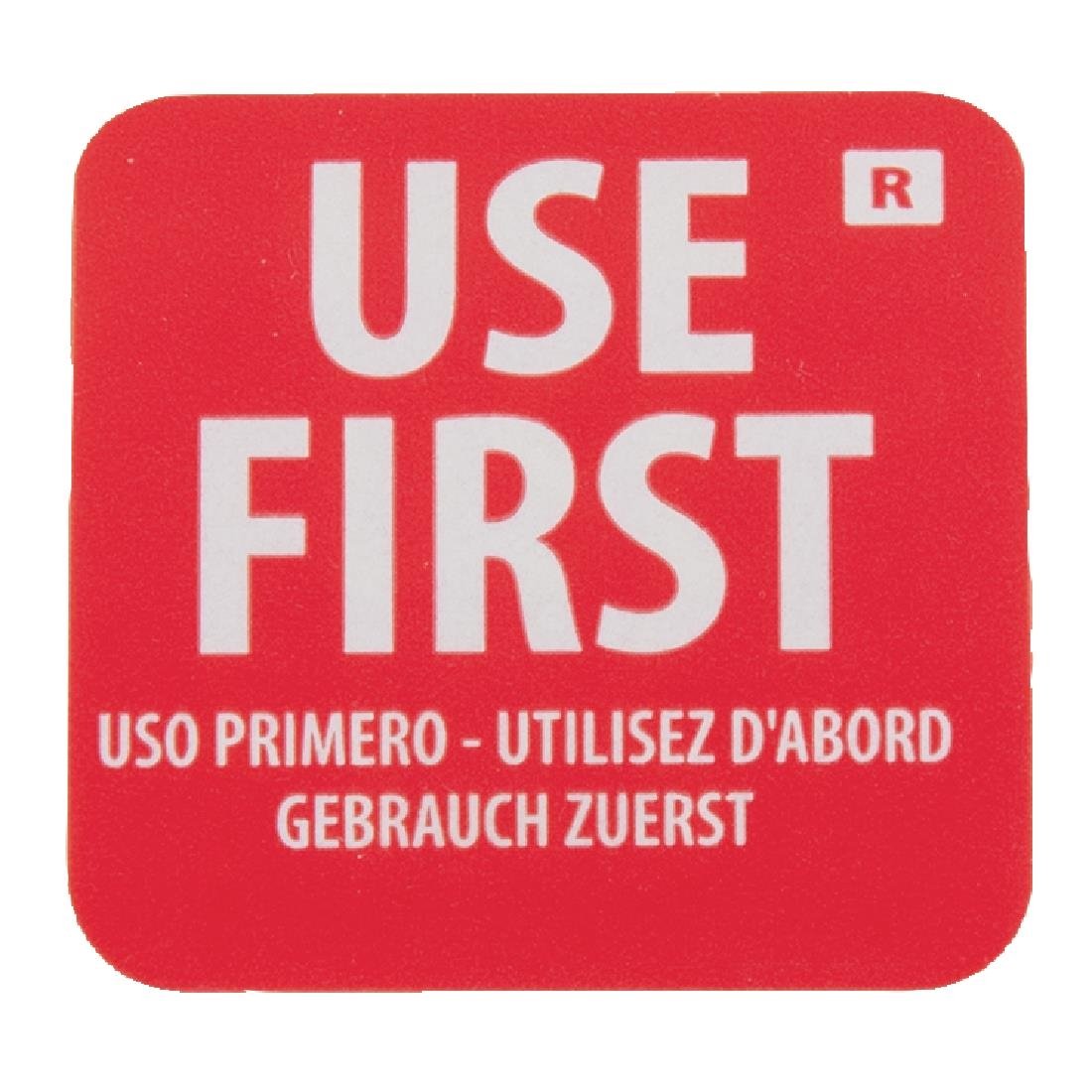 Hygiplas verwijderbare etiketten 'Use First' (1000 stuks)