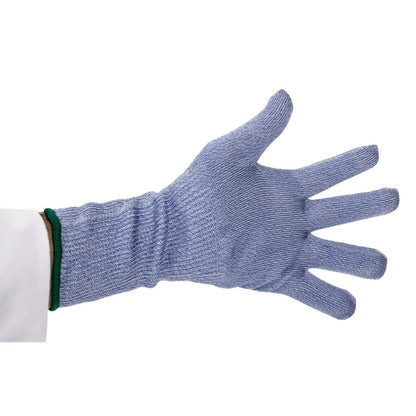 Blauwe snijbestendige handschoen L