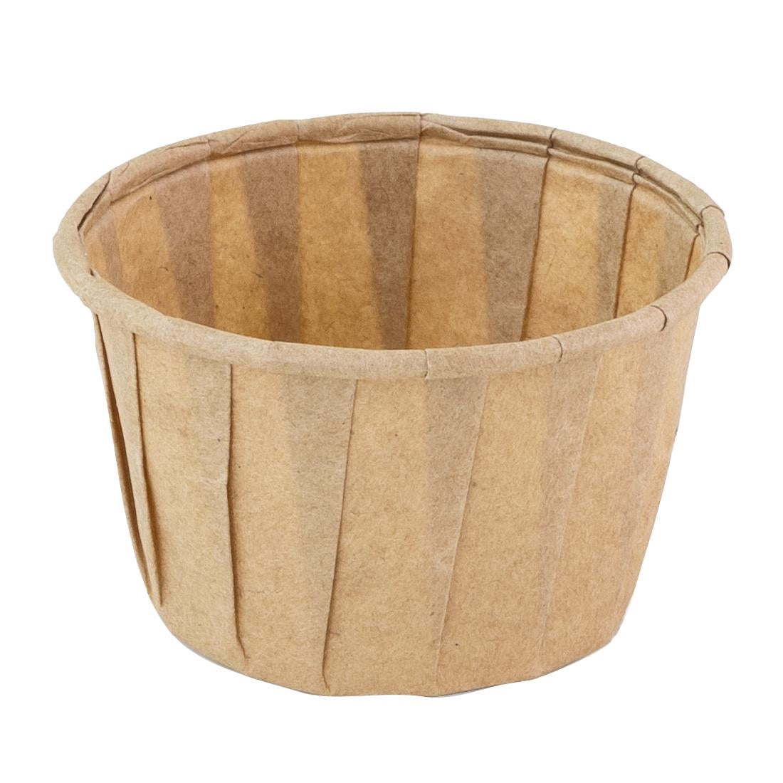 Sier Disposables Souffle bakje (FSC® papier) rond bruin 1.25oz / 37ml  ø50 x h31mm (doos 200)
