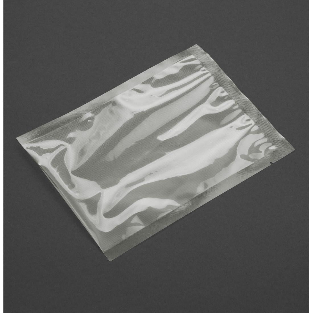 Vogue Composteerbare Geëmbosseerde Vacuümverpakkingszakken 200x300mm (Pak Van 50)