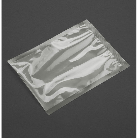 Vogue Composteerbare Geëmbosseerde Vacuümverpakkingszakken 200x300mm (Pak Van 50)