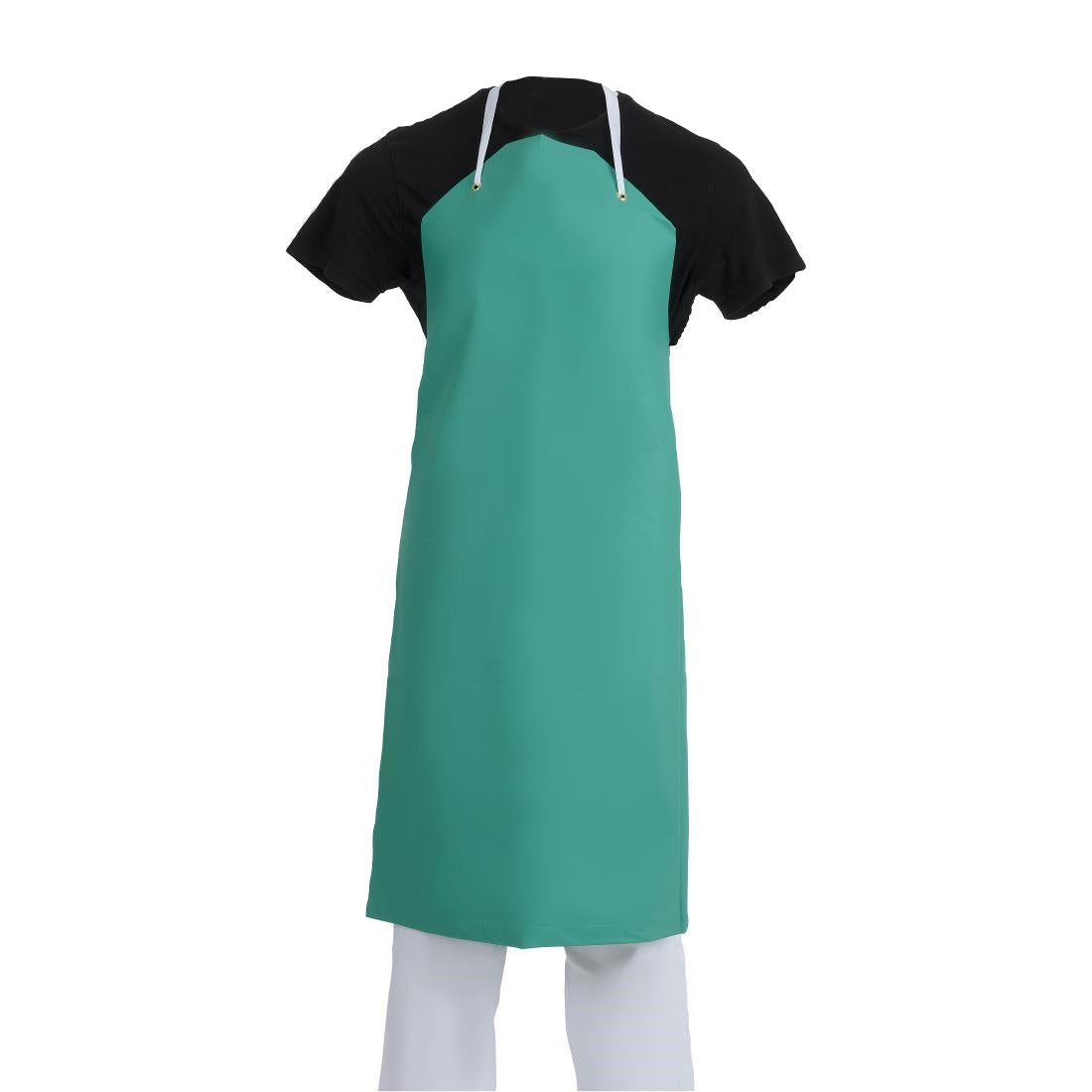 Whites PVC nylon halterschort groen