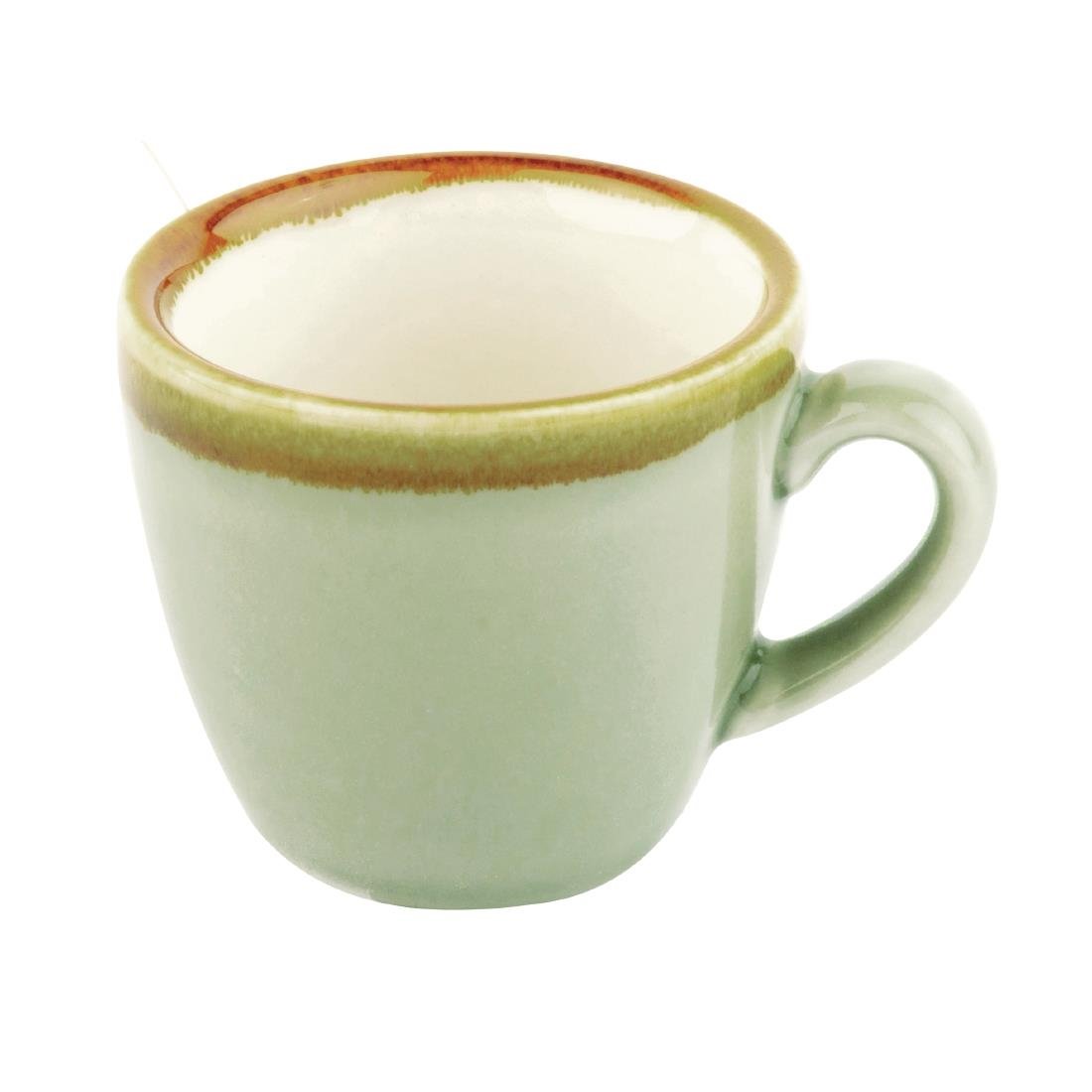 Olympia Kiln espressokopjes mosgroen 8,5cl (6 stuks)