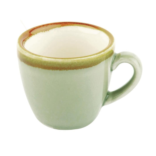 Olympia Kiln espressokopjes mosgroen 8,5cl (6 stuks)