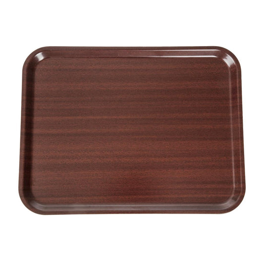 Cambro Capri gelamineerd dienblad mahonie 43x33cm