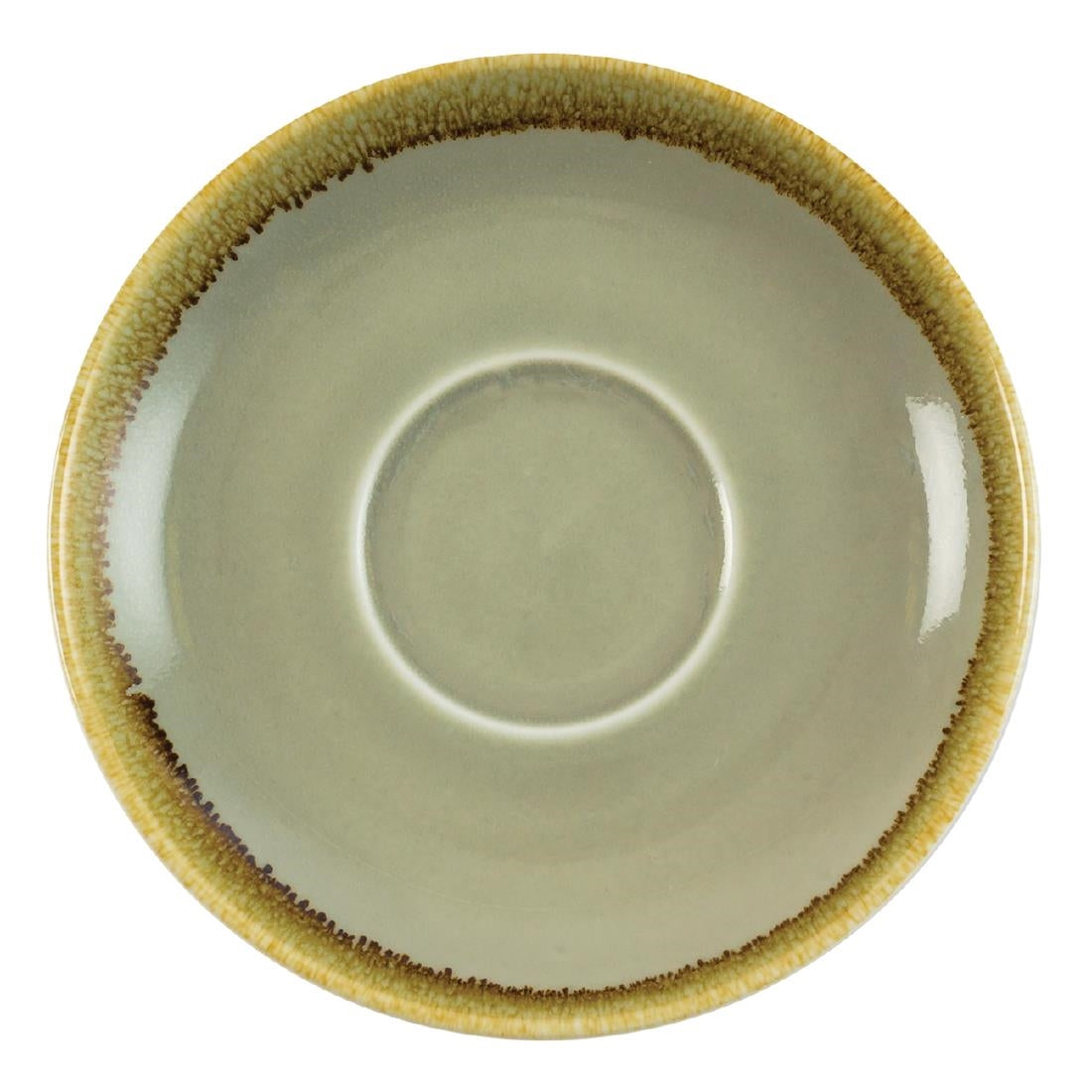 Olympia Kiln cappuccinoschotels mosgroen 16cm (6 stuks)
