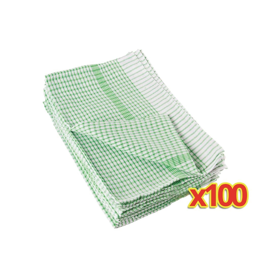 BULKVOORDEEL x100 Wonderdry theedoeken groen (100 stuks)