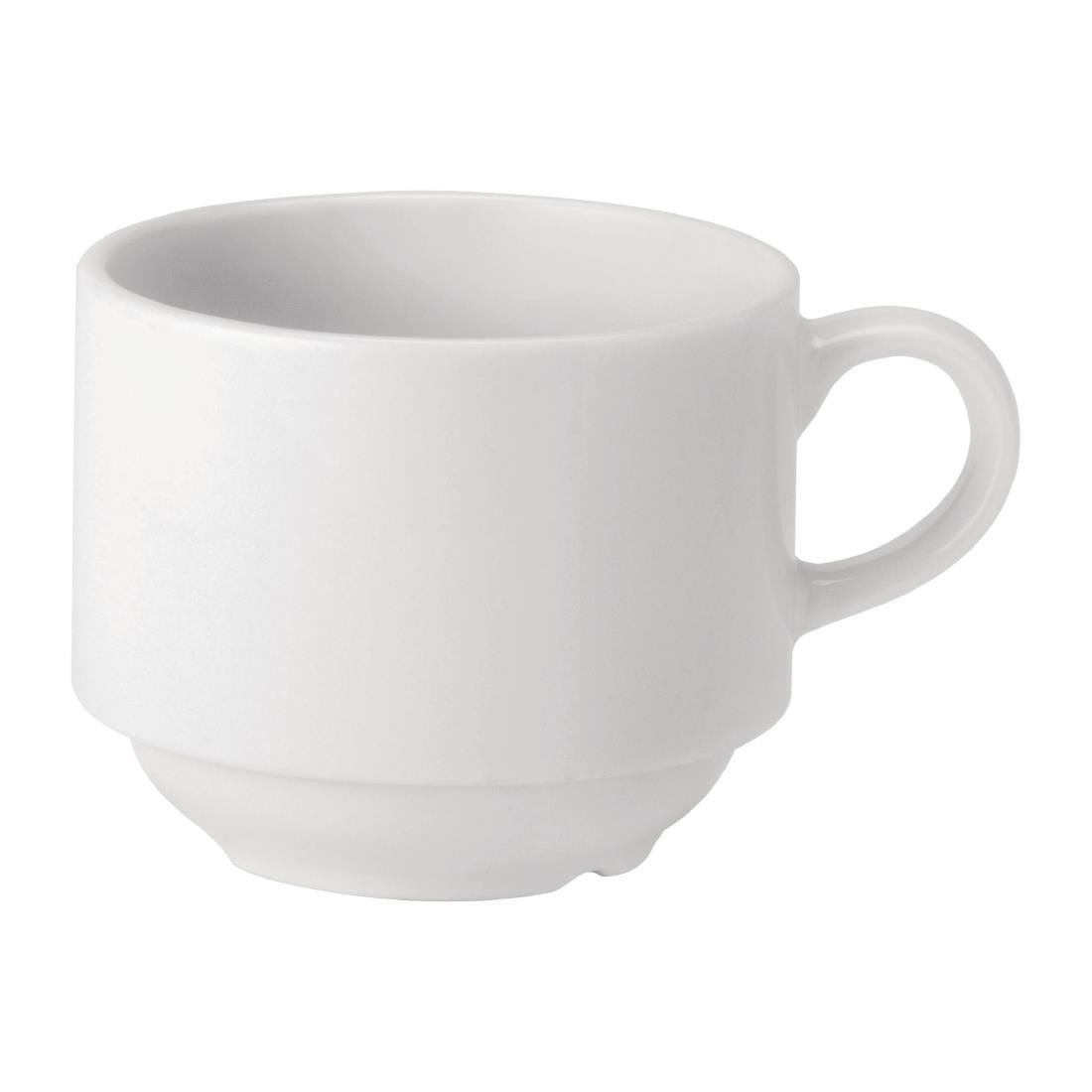 Utopia Pure White Stapelbekers 200ml (24 Stuks)