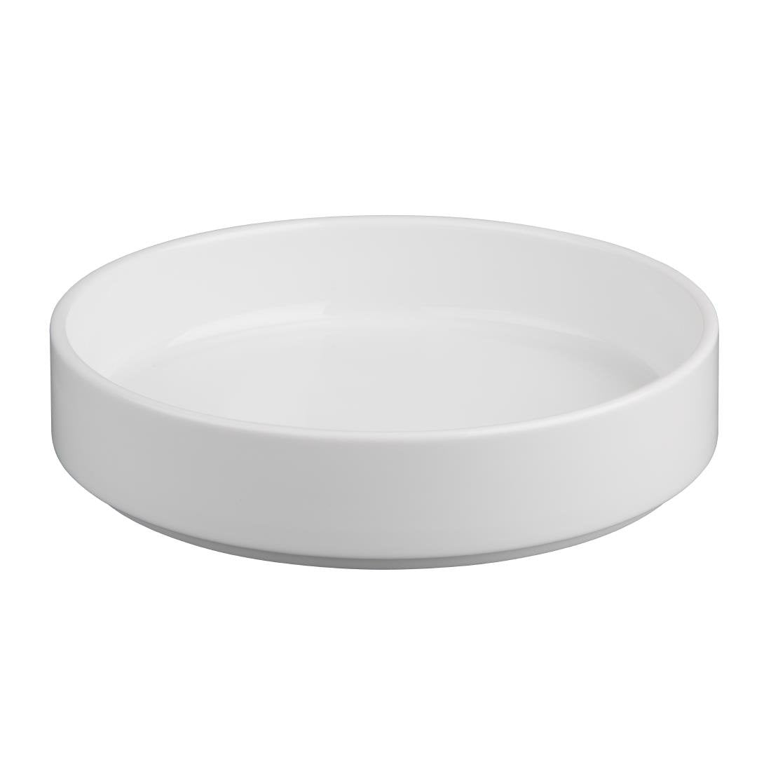 Olympia Whiteware kom met platte wanden - 215 mm 8 1/2" (doos van 4)